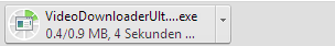 Please wait until the installer is completely downloaded. You can find the download progress at the bottom-left of your browser.
