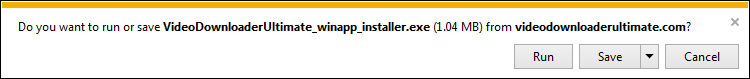 After downloading, click "Run" to start the installer and follow the setup dialog.