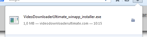 Click the just-downloaded installer file.