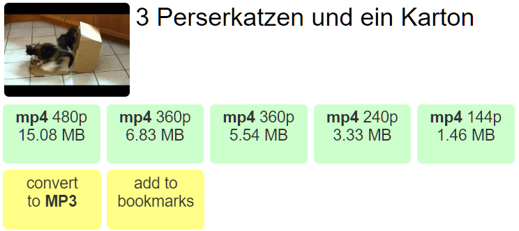 MP3 output options and confirmation view