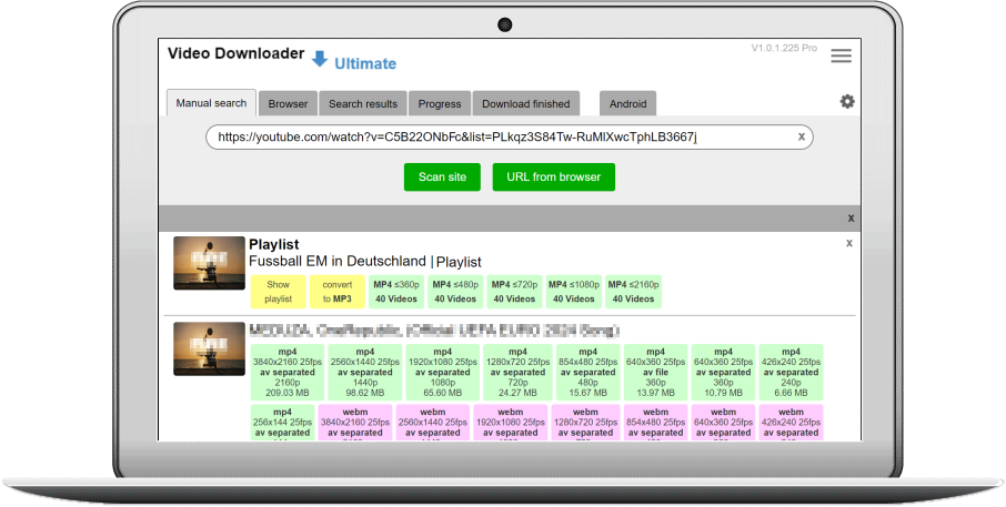 Video Downloader Ultimate mp3 download